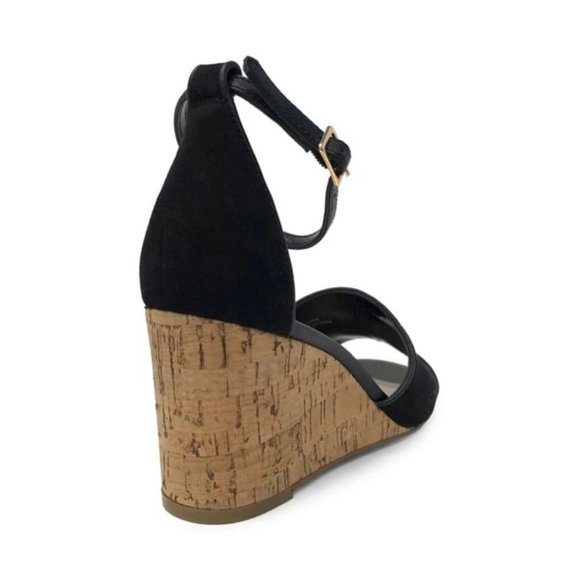 Expression Women's Shea Cork Wedge Sandals -Black - Picture 3 of 3